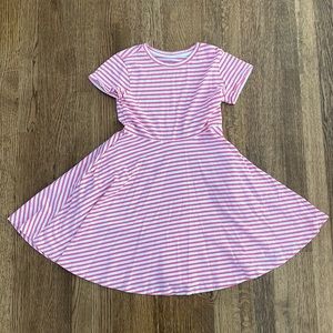 Primary Short Sleeve Twirl Dress with Pockets